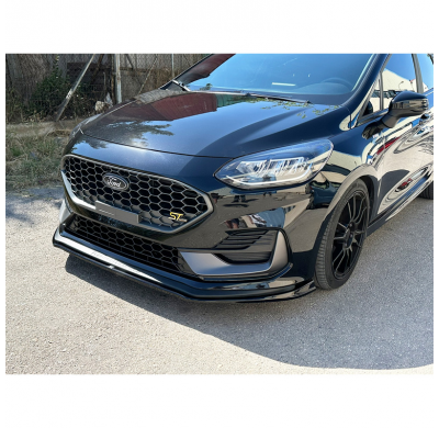 Spoiler delantero Motordrome compatible con Ford Fiësta ST VIII Facelift 2021- (ABS negro brillante)
