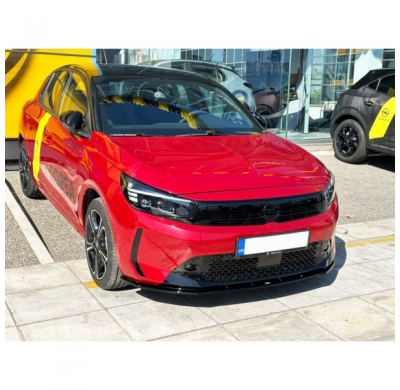 Spoiler delantero V2 apto para Opel Corsa F GS-Line 2019- (ABS)