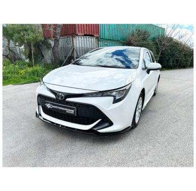 Spoiler delantero apto para Toyota Corolla (E21) Hatchback & Touring 2019- (ABS negro brillante)
