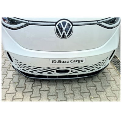 Spoiler delantero apto para Volkswagen ID.Buzz (Bus/Cargo) 2022- (ABS Gloss Black)