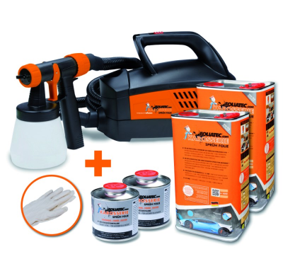 Foliatec Spray System - Transparent Brillante - Spray Gun - Compresor - 12m Hose - 2x5liter + 500ml Thinner