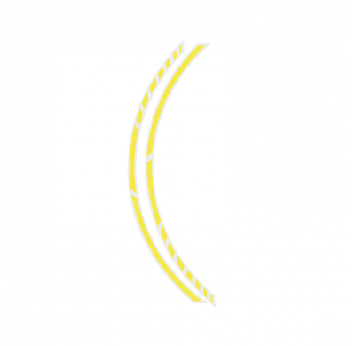 Foliatec Pin-Striping Para Llantas Neon-Amarillo - Ancho = 7mm: 14x 41cm