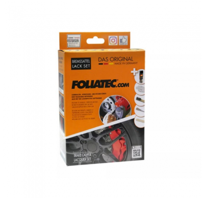 Foliatec Juego de lacas para pinzas de freno - verde infierno metalizado - 3 componentes