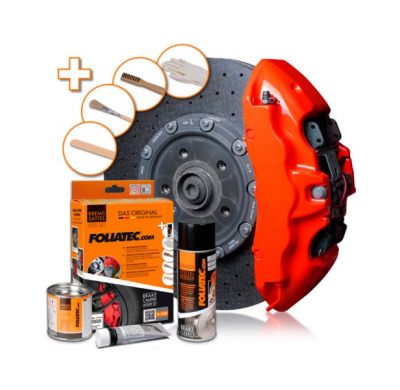 Juego de lacas para pinzas de freno Foliatec - Bloody Orange Glossy - 3 componentes