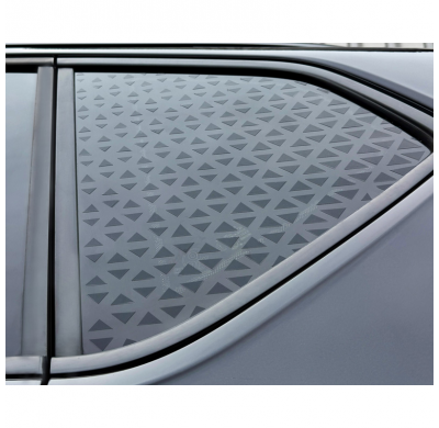 Adhesivo para ventana Foliatec Vector - Juego de 2 piezas 45 x 40 cm - Negro mate