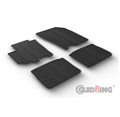 Alfombrillas De Goma Especificas Suzuki Sx4 S-Cross 2013-2016 & 2016- (T Profile 4-Pieces)