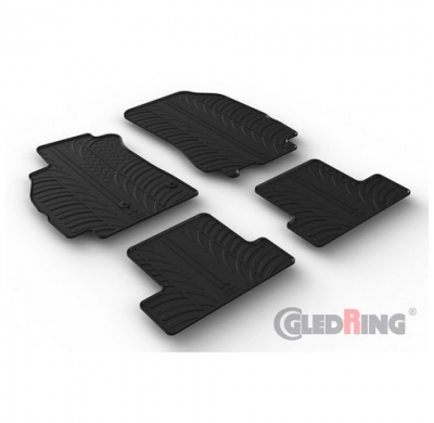 Juego De Alfombrillas De Goma Para Renault Megane Iii Hb 5 Puertas 2008-2015 (Perfil T 4 Piezas)