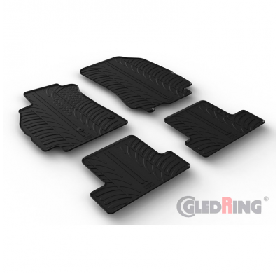 Juego De Alfombrillas De Goma Para Renault Megane Iii Hb 5 Puertas 2008-2015 (Perfil T 4 Piezas)