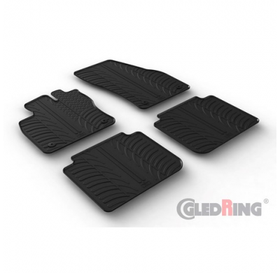 Juego De Alfombrillas De Goma  Seat Tarraco 2019- (Perfil En T De 4 Piezas + Clips De Montaje)