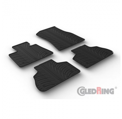 Juego Alfombrillas Goma Especificas Bmw X5 (G05) 2018- (T Profile 4-Pieces + Mounting Clips)