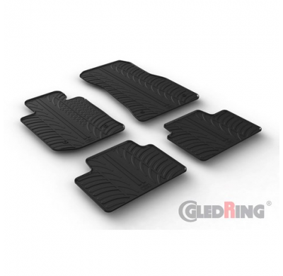 Alfombrillas De Goma  Bmw 3-Serie G20 Sedán 3/2019- (Perfil En T De 4 Piezas + Clips De Montaje)