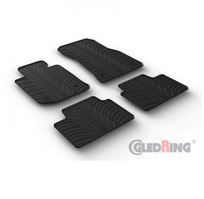 Alfombrillas De Goma  Bmw 3-Serie G20 Sedán 3/2019- (Perfil En T De 4 Piezas + Clips De Montaje)