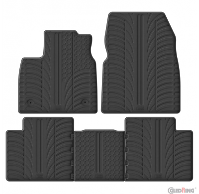 Juego de alfombrillas de goma Gledring para Renault Scénic V E-Tech 2024- (perfil en T, 5 piezas)