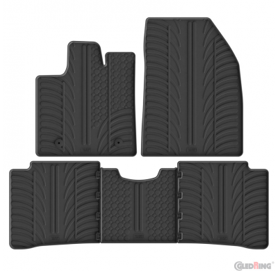 Juego de alfombrillas de goma Gledring para BYD Atto 3 2022 (perfil en T, 5 piezas)