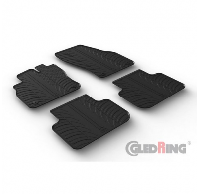 Alfombrillas De Goma  Audi Q3 2019- (Perfil En T De 4 Piezas + Clips De Montaje)