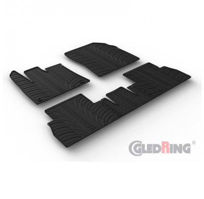 Juego De Alfombrillas De Goma Citroën Berlingo Multispace / Opel Combo Tour (Mpv) / Peugeot Rifter 9/2019- (Fixed Seats) (T Prof