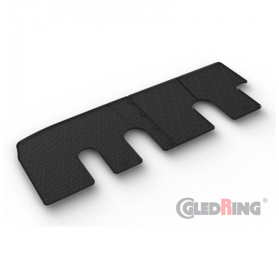 Juego de alfombrillas de goma para Fiat Talento 2016- / Renault Trafic 2014-2019 / Opel Vivaro 2014-2019 / Nissan NV300 2016- (B