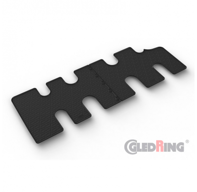 Juego de alfombrillas de goma para Fiat Talento 2016- / Renault Trafic 2014-2019 / Opel Vivaro 2014-2019 / Nissan NV300 2016- (B