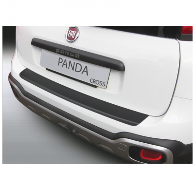 Protector Paragolpes Trasero Abs Fiat Panda S Cross 3/2012- Negro