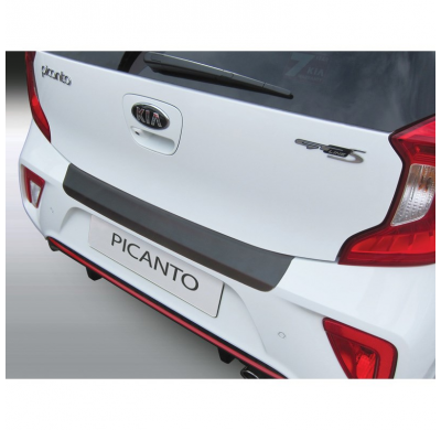 Protector Paragolpes Trasero Abs Kia Picanto 5/2017- Negro