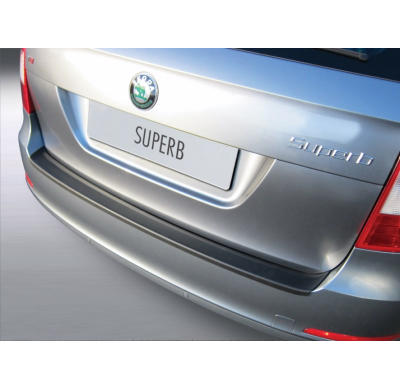 Protector Para El Paragolpes Trasero Abs  Skoda Superb Combi 2013-  Color Negro