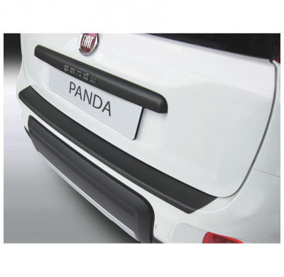 Protector Para El Paragolpes Trasero Abs  Fiat Panda 4x4/Trekking 3/2012-  Color Negro