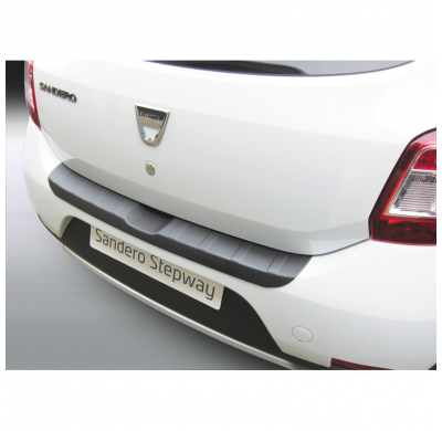 Protector Para El Paragolpes Trasero Abs  Dacia Sandero Stepway 12/2012- 'Ribbed'  Color Negro
