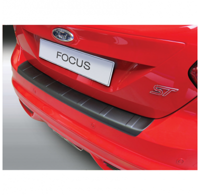 Protector Para El Paragolpes Trasero Abs  Ford Focus Hb 5 Puertas 2/2011- Incl. St 'Ribbed'  Color Negro