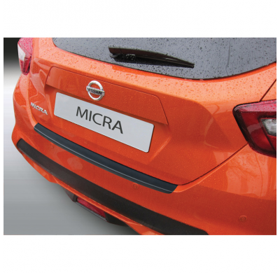 Protector Para El Paragolpes Trasero Abs  Nissan Micra 2016-  Color Negro