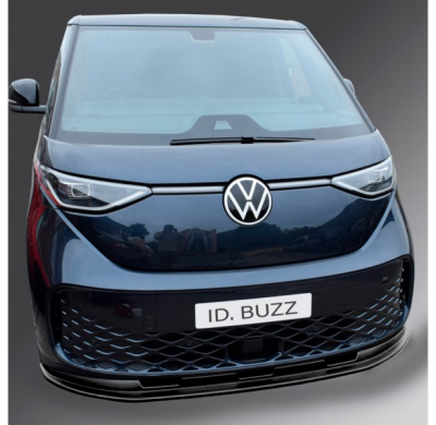 RGM Spoiler delantero apto para Volkswagen ID.Buzz & ID.Buzz Cargo 2022- - Negro Brillo (ABS)