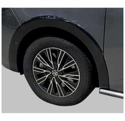 RGM Set Extensiones de paso de rueda apto para Volkswagen T7 Multivan 2021- Distancia entre ejes larga - Negro brillante (con Pa