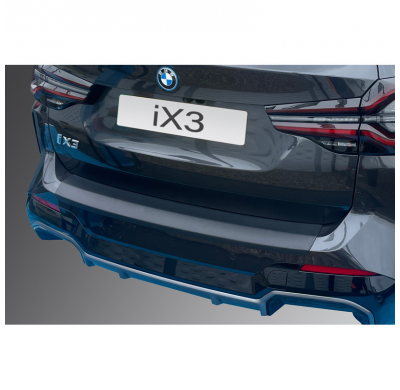 Protector de parachoques trasero ABS apto para BMW iX3 (G08) 'M-Sport & 'M' 2022- Negro