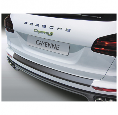 Protector de paragolpes trasero en ABS apto para Porsche Cayenne 2014-2017 Negro brillo RGM