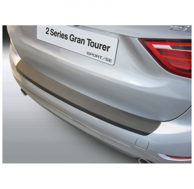 Protector parachoques trasero ABS apto para BMW Serie 2 F46 Gran Tourer SE/Sport/Luxury 6/2015 - Negro brillo RGM