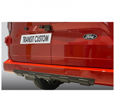 RGM Faldón de parachoques trasero 'Skid-Plate' apto para Ford Transit Custom / Tourneo Custom 2023- Negro (ABS)