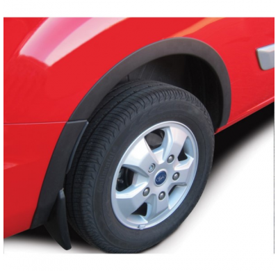 RGM Set Extensiones de pasos de rueda aptos para Ford Transit Custom 2014-2017 - Negro