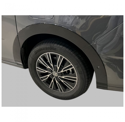 RGM Set Extensiones de paso de rueda apto para Volkswagen T7 Multivan 2021- Distancia entre ejes corta - Negro brillante (con Pa