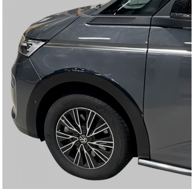 RGM Set Extensiones de paso de rueda apto para Volkswagen T7 Multivan 2021- Distancia entre ejes corta - Negro (con Park Assist)