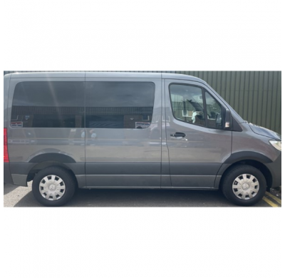 Rgm Set Extensiones De Pasos De Rueda Adecuados Para Mercedes Sprinter 2018- (Distancia Entre Ejes Corta Y Larga) - Negro