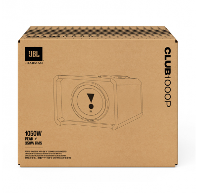 Subwoofer pasivo JBL Club 1000P de 10'' (boombox) con puerto bass reflex