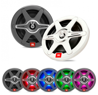 Conjunto de altavoces JBL Marine Club 62 de 6,5'' (16 cm) + iluminación LED