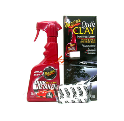 Meguiars Quik Clay Starter Kit (50g Clay/473ml Quik Detailer)