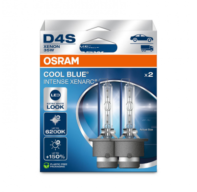 Bombillas Osram Xenarc Cool Blue Intense NextGen HID-Xenon - D4S - 12V/35W - juego de 2 piezas (máx. 6200K)