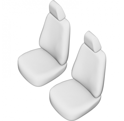 New York Design Fundas de asiento de cuero artificial 1+1 especifica para Citroën Nemo/Peugeot Bipper/Fiat Fiorino 2008-