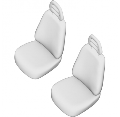 New York Design Fundas de asiento de cuero artificial 1+1 especifica para Iveco Daily 2014-
