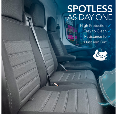 Original Design Fundas de asiento de tela 2+1 especifica para Mercedes Sprinter 2018- (Standard)