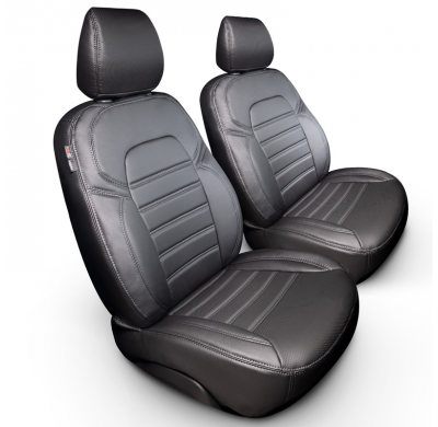New York Design Fundas de asiento de cuero artificial 1+1 especifica para Renault Trafic/Opel Vivaro/Nissan Primastar 2001-2014