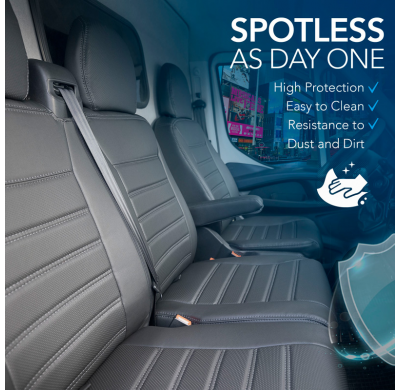 New York Design Fundas de asiento de cuero artificial 2+1 especifica para Volkswagen T4 1991-2003