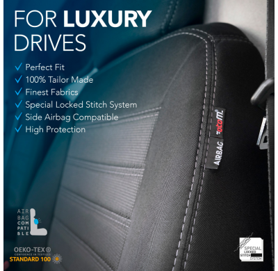 Original Design Fundas de asiento de tela 2+1 especifica para Volkswagen T4 1991-2003