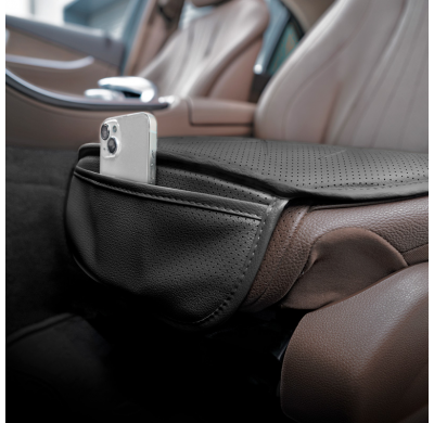 Cojín de asiento universal 'Bottom' Cuero negro - pieza única